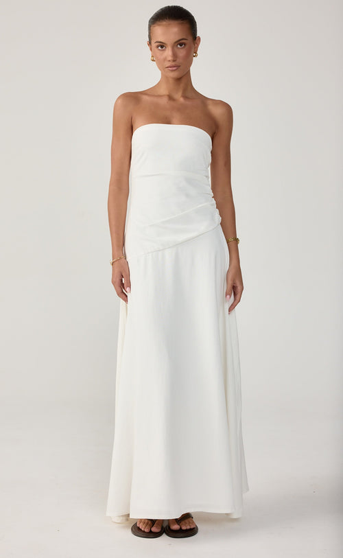 Doria Maxi Dress (White)