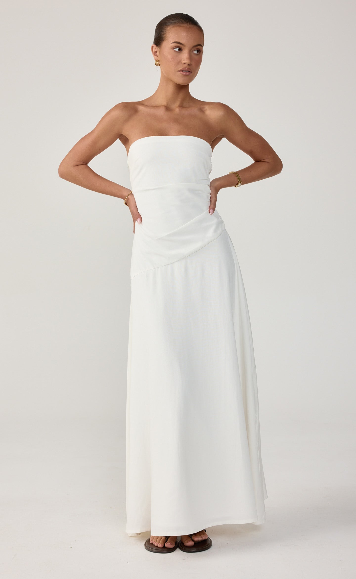 Doria Maxi Dress (White)