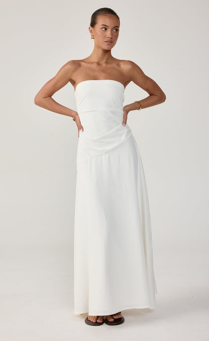 Doria Maxi Dress (White)