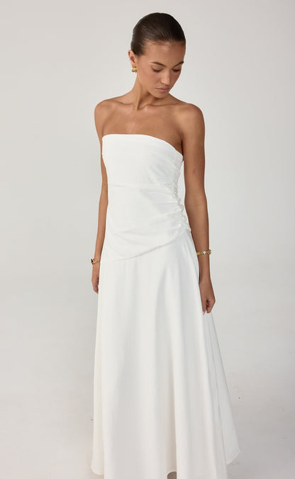 Doria Maxi Dress (White)