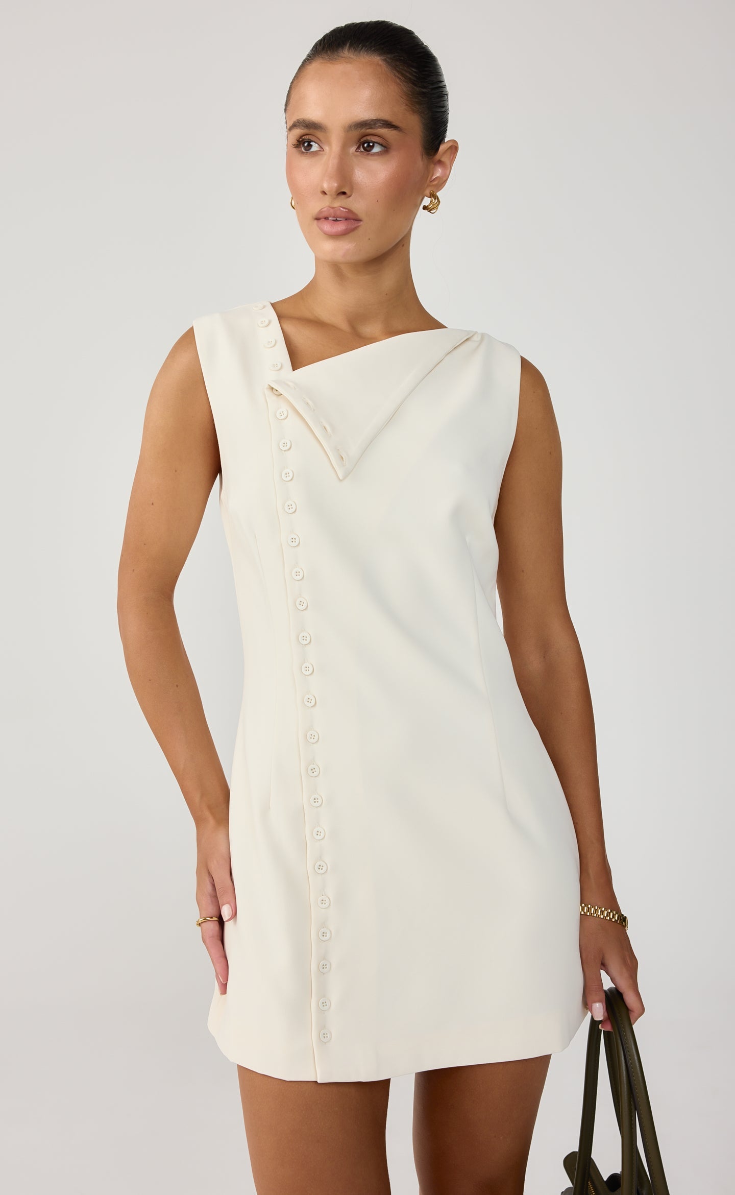 Fowler Mini Dress (Cream)