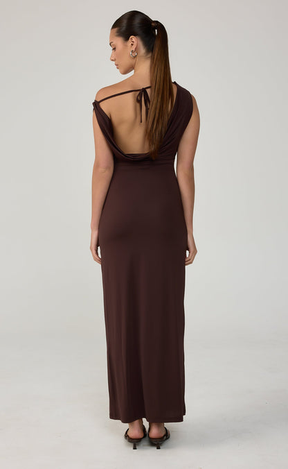 Granger Maxi Dress (Chocolate)