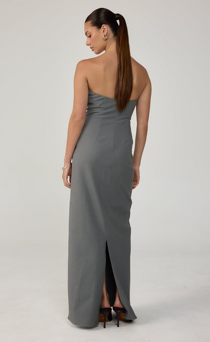 Jaylen Maxi Dress (Slate Texture)