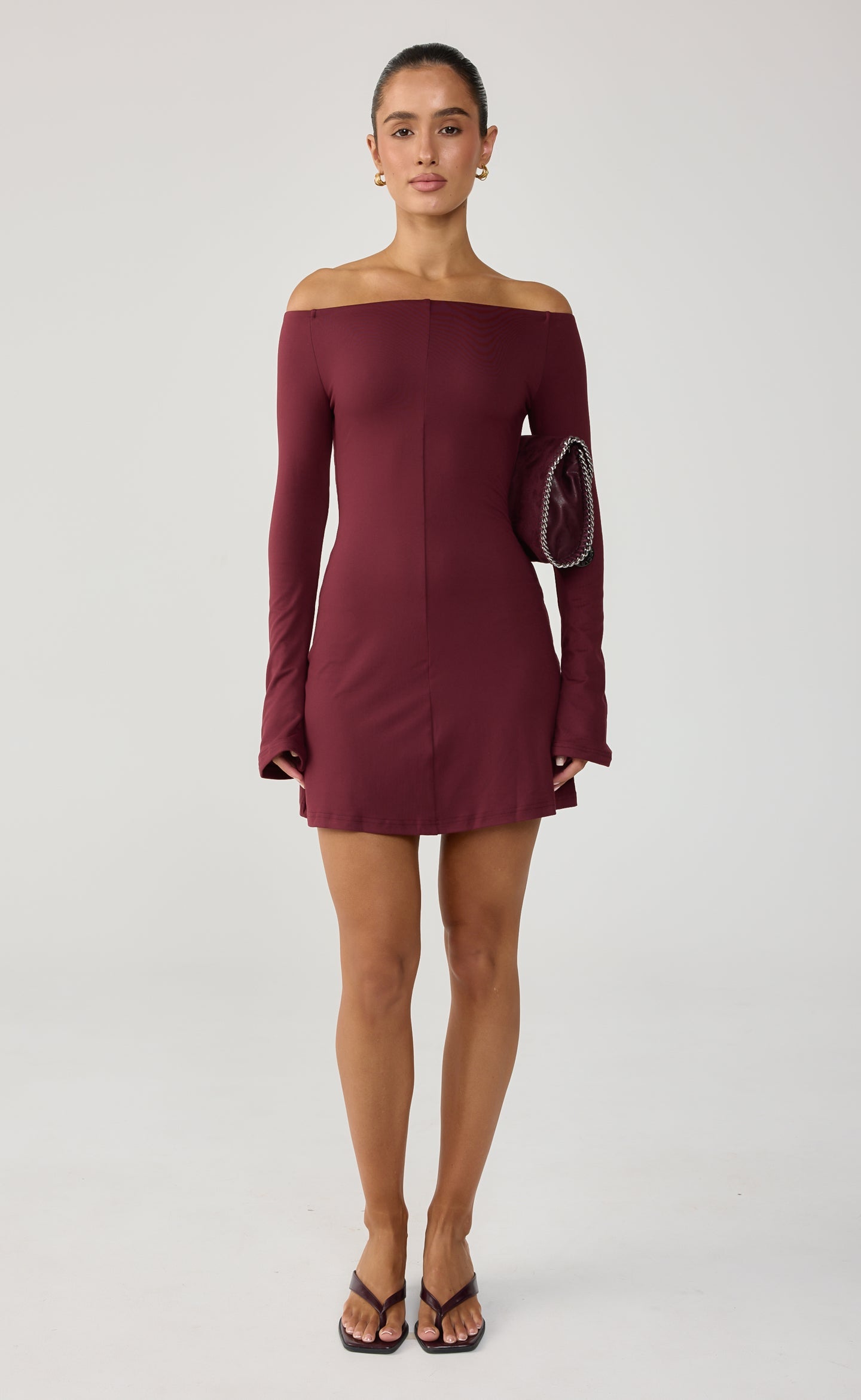 Kendale Mini Dress (Wine)