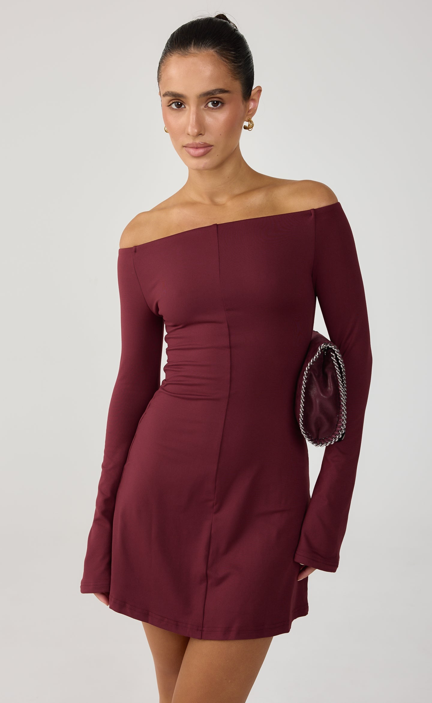Kendale Mini Dress (Wine)