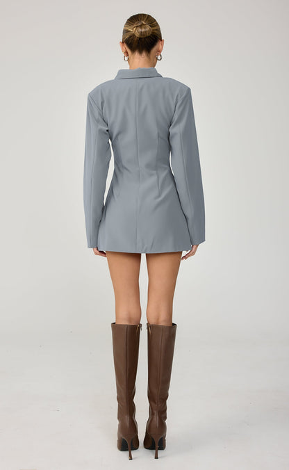 Mariella Mini Dress (Storm Blue)