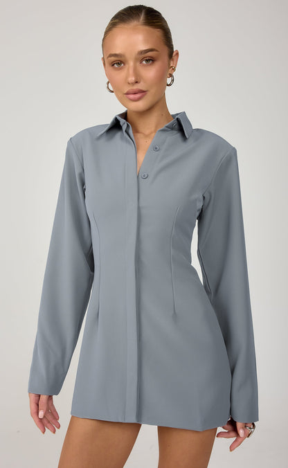 Mariella Mini Dress (Storm Blue)