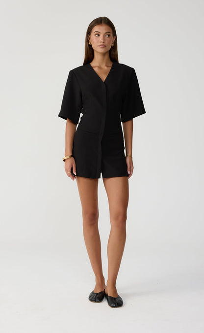 Meetings Mini Dress (Black)