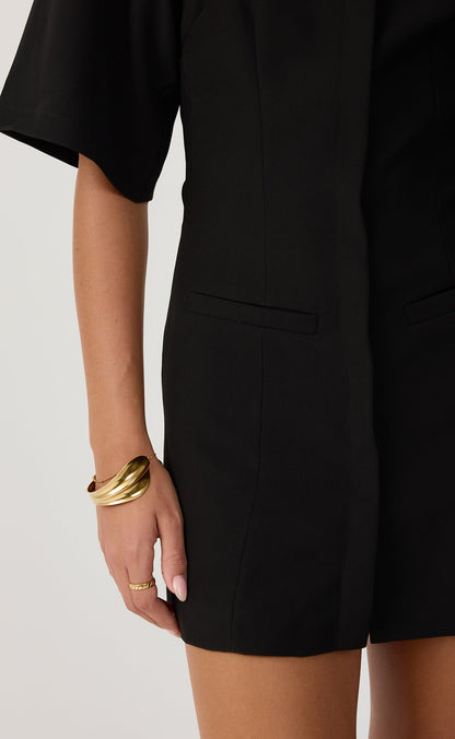 Meetings Mini Dress (Black)