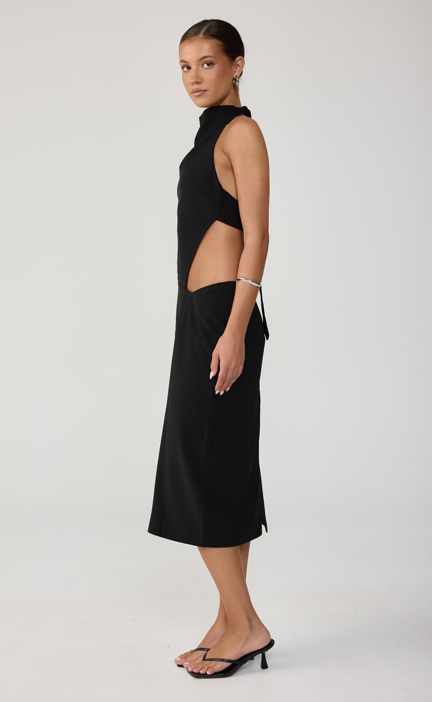 Mon Amie Midi Dress (Black)