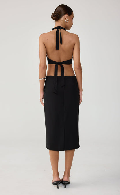 Mon Amie Midi Dress (Black)