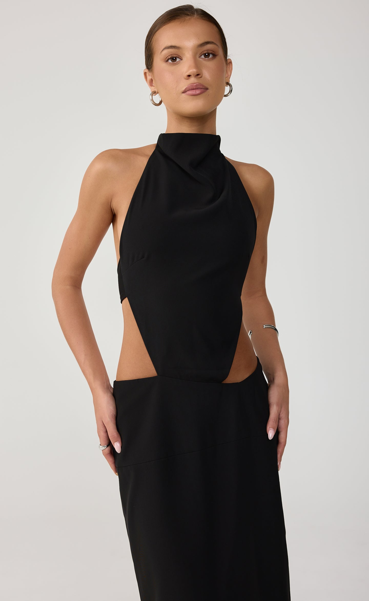 Mon Amie Midi Dress (Black)