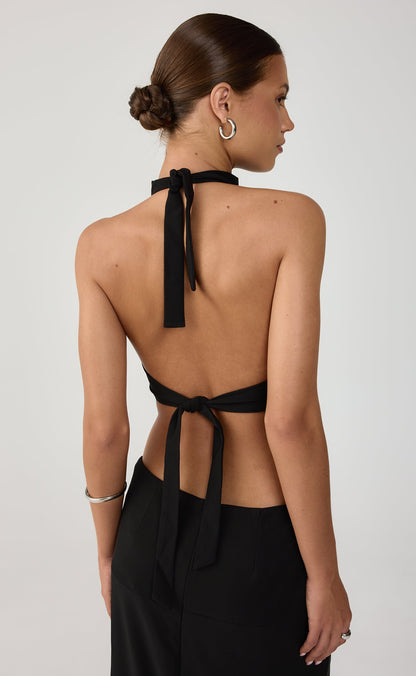 Mon Amie Midi Dress (Black)