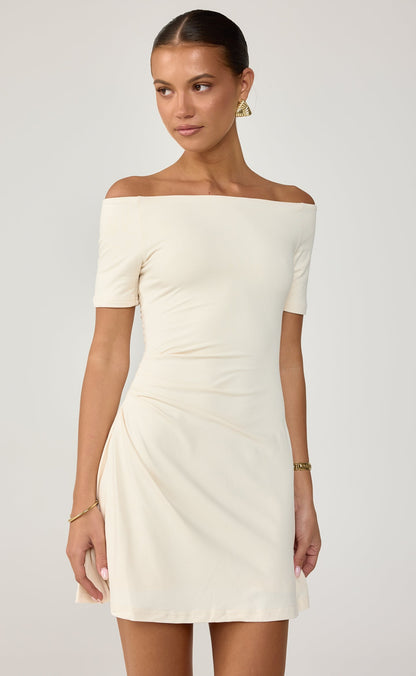 Piper Mini Dress (Oat)