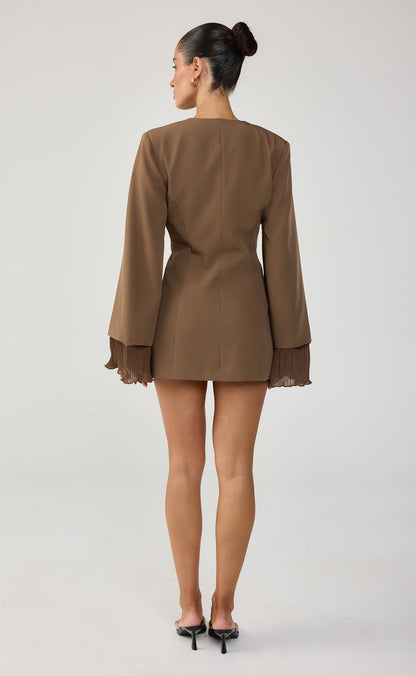 Rae Mini Dress (Mocha)