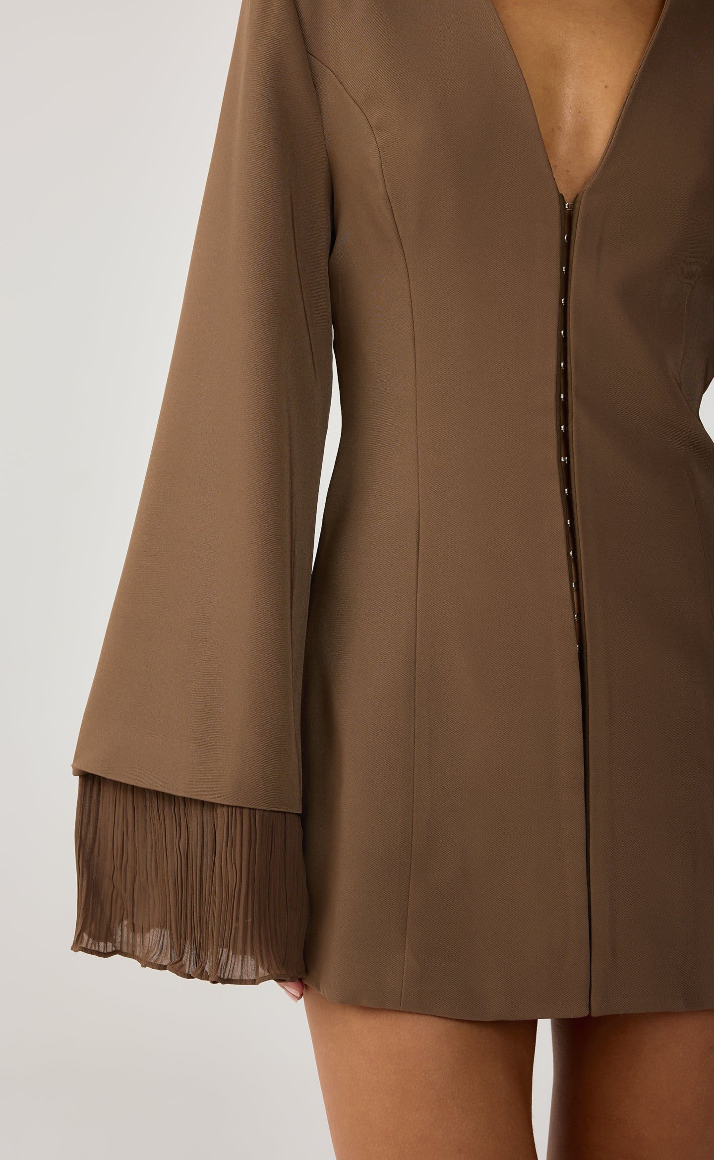 Rae Mini Dress (Mocha)