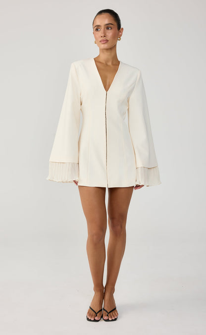 Rae Mini Dress (Cream)