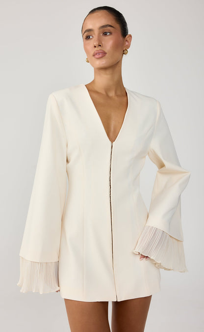 Rae Mini Dress (Cream)