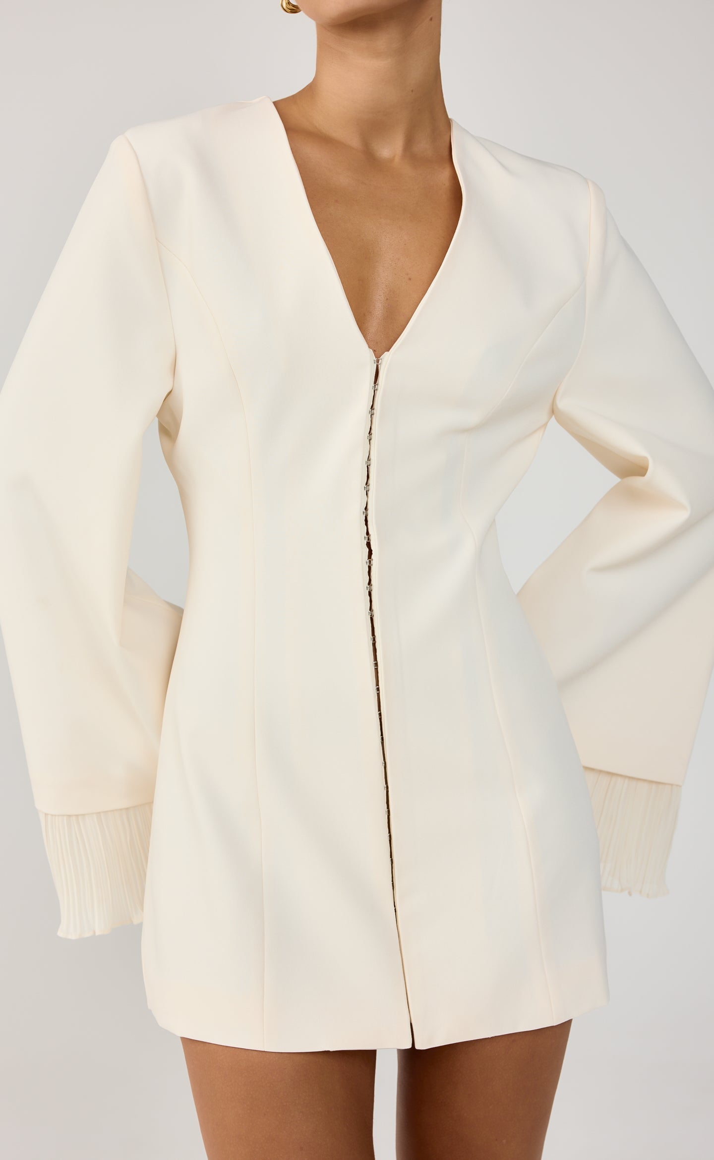 Rae Mini Dress (Cream)