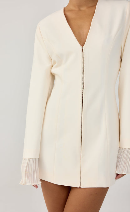 Rae Mini Dress (Cream)