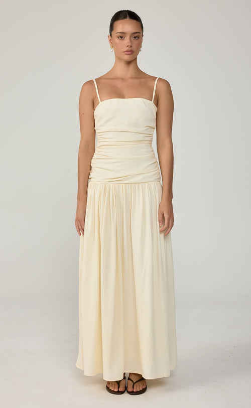 Reese Maxi Dress (Buttercream)