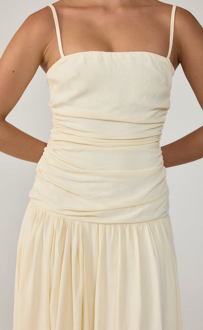Reese Maxi Dress (Buttercream)