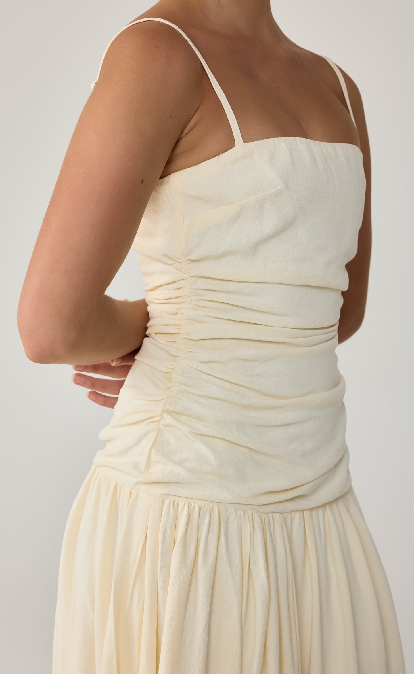 Reese Maxi Dress (Buttercream)