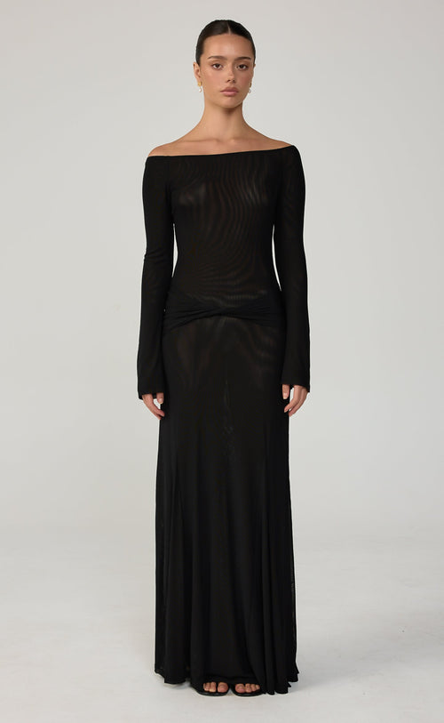 Soleil Maxi Dress (Black)