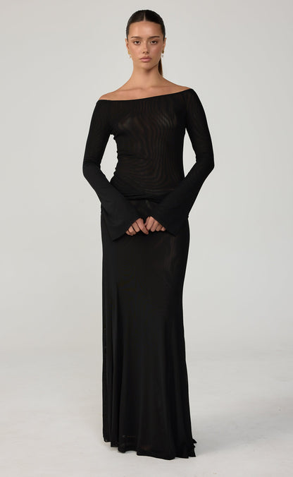 Soleil Maxi Dress (Black)