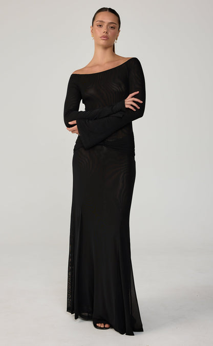 Soleil Maxi Dress (Black)