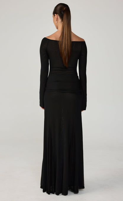 Soleil Maxi Dress (Black)