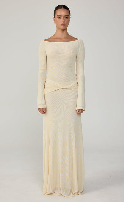 Soleil Maxi Dress (Buttermilk)