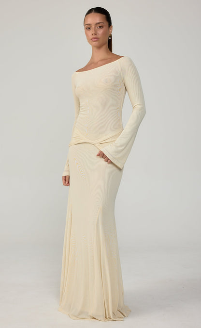 Soleil Maxi Dress (Buttermilk)