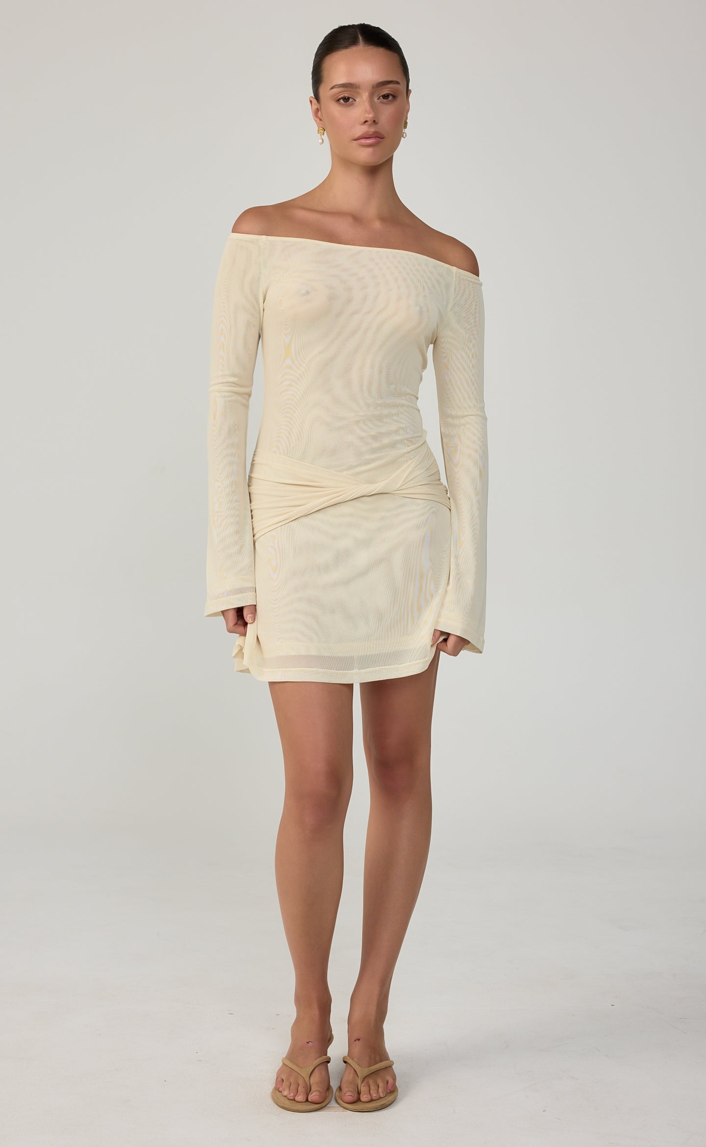 Soleil Mini Dress (Buttermilk)