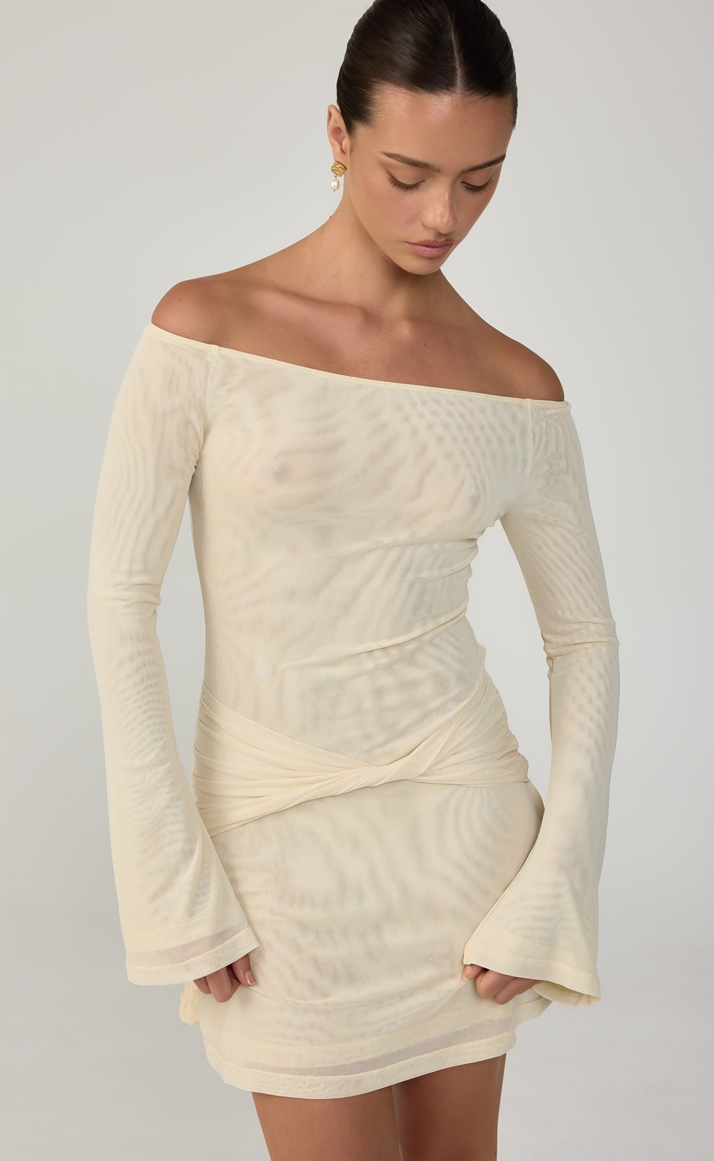 Soleil Mini Dress (Buttermilk)