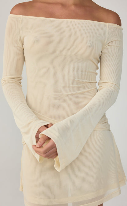 Soleil Mini Dress (Buttermilk)