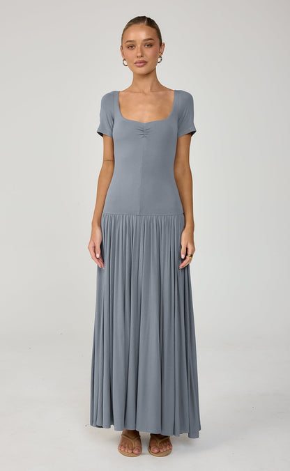 Suri Maxi Dress (Storm Blue)
