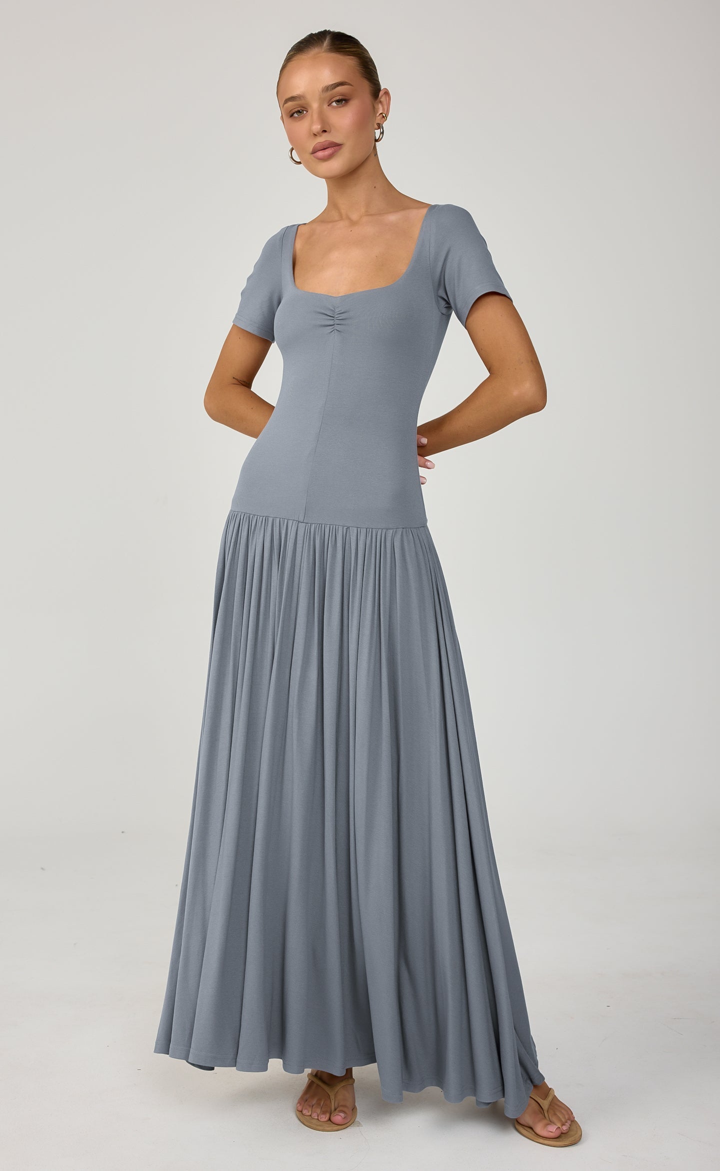 Suri Maxi Dress (Storm Blue)