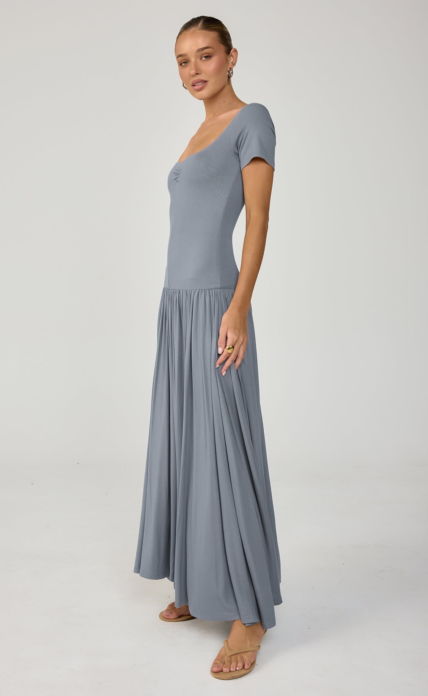 Suri Maxi Dress (Storm Blue)