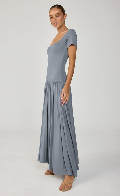 Suri Maxi Dress (Storm Blue)