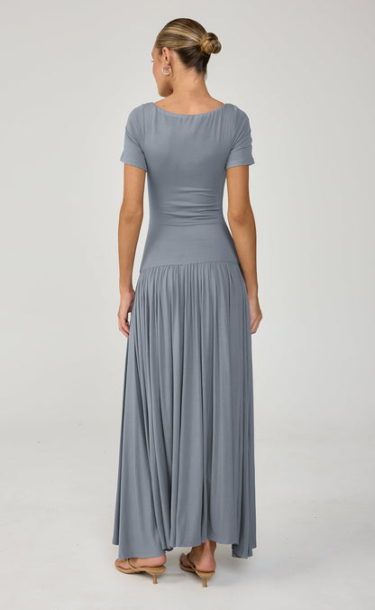 Suri Maxi Dress (Storm Blue)