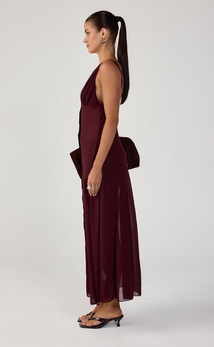 Two Step Maxi Dress (Plum)