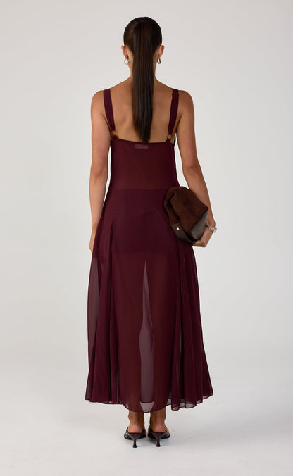 Two Step Maxi Dress (Plum)