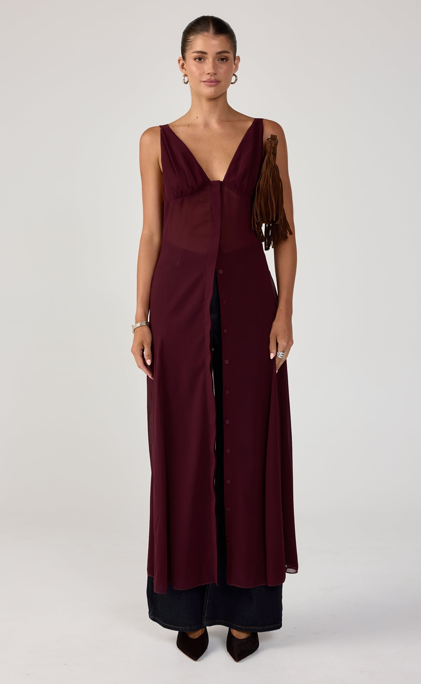 Two Step Maxi Dress (Plum)