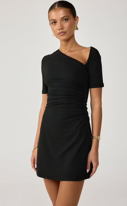Vilma Mini Dress (Black)